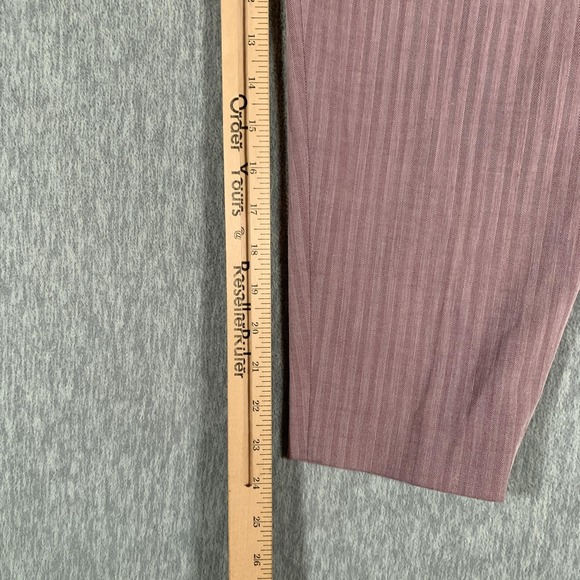 Banana Republic Pants Womens Petite 6 Pink High Rise Tapered Dress Herringbone - Picture 10 of 14